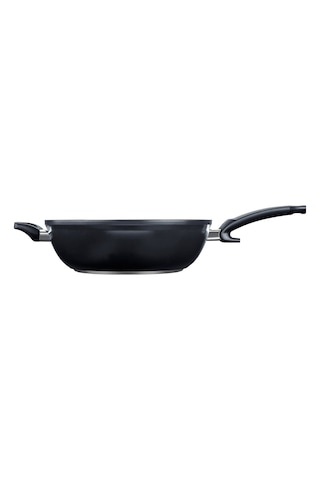 Fissler Ceratal Comfort Orbit Black Wok Tava - 32 Cm Siyah