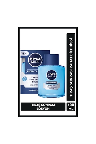 Men Erkek Tıraş Sonrası Losyon Protect&care 100ml, Ferahlatıcı, Aloe Vera, Yatıştırıcı, Nemlendirici