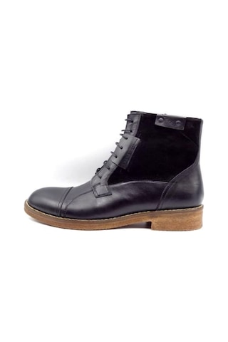 Güvener King Shoes Siyah Hakiki Deri Erkek Şık Postal