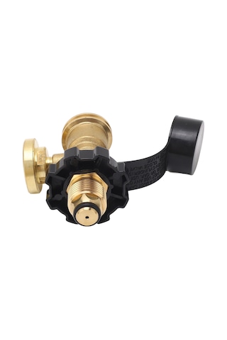 Reedark Brass Pol-qcc1 Gaz Tankı Adaptörü, Basınç Gösterici İle, Barbekü, Isıtıcı, Kamp Çörekçileri İçin Kolay Kurulum