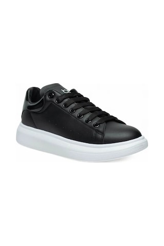 Best Of 150-26 Deri Anatomik Sneaker Siyah Beyaz 36-40 Siyah