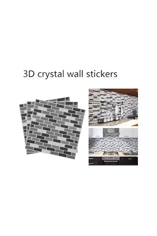 Dianziye 3d Pet Duvar Sticker Doğal Tuğla Desenli, Formaldehit Ve Koku Yok, Dıy Kolay Kurulum, Isı Ve Nem Direnci, Temizliği Kolay Dekoratif Duvar Kaplama Çok Renkli