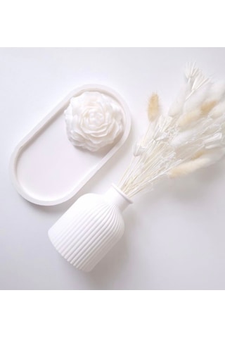 Bernami Vazo Pinterest Dekoratif Tabak Vazo Şakayık Mum Seti Beyaz Set Diğer