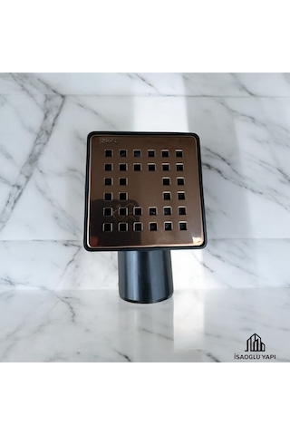 İsaoğlu Yapı Bakır Yer Sifonu Bronz Yer Süzgeci Koku Yapmaz Rose Bakır Renk Rose Gold