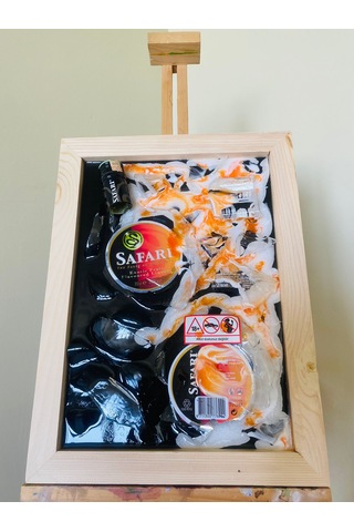 Epoksi Tablo Safari Kırık Şişe Sanatı