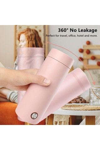 400 Ml Taşınabilir Elektrikli Seyahat Su Isıtıcısı, Çay, Kahve, Süt Ve Paslanmaz Çelik Su Isıtıcısı İçin 3'ü 1 Arada Elektrikli Isıtma Kupası Diğer