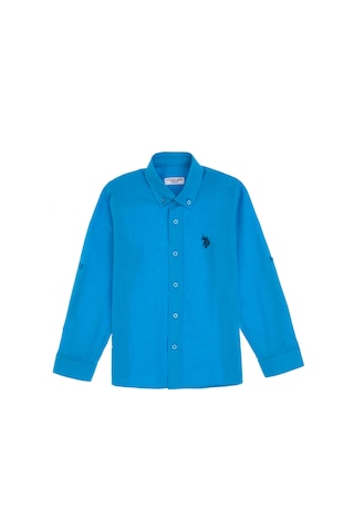 U.s. Polo Assn. Erkek Çocuk Aqua Gömlek Basic 50306583-vr007 Aqua