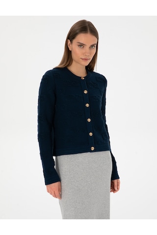 Pierre Cardin Kadın Hırka Triko 50310960-vr033 Lacivert