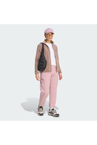 Adidas Terrex Multi Essentials Full Zip Kadın Polar Ceket Ky9854 Kahverengi