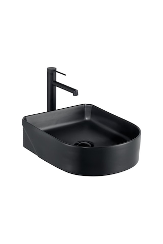 Eh-5110ms Tezgah Üstü Lavabo Mat Siyah Renkli