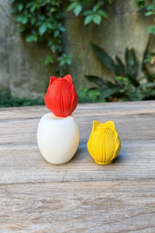 Lale 3d Silikon Mum Kalıbı Beyaz