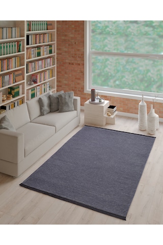 Paradis Life Halı Antrasit Antibakteriyel Yıkanabilir Kilim