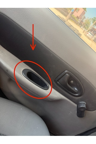 Renault Clio Symbol Thalia Arka Kapı Tutamağı Sağ Veya Sol İç Kapı Çekme Kolu Kapı Cep Tutamağı Siyah