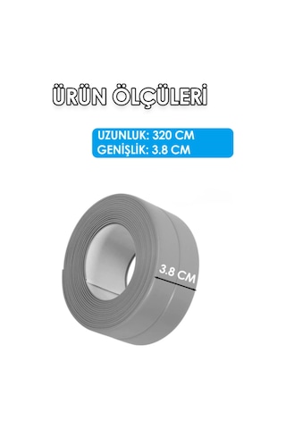 3.2 Mt Su Sızdırmaz Geçirmez Bant Lavabo Küvet Tezgah Kenar Bandı Banyo Mutfak Pencere Yalıtım Bandı