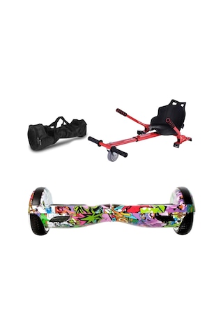 Citymate Elektrikli Kaykay Hoverboard Akıllı Denge 6.5 Inch + Hoverkart + Çanta Extrem Paket D04