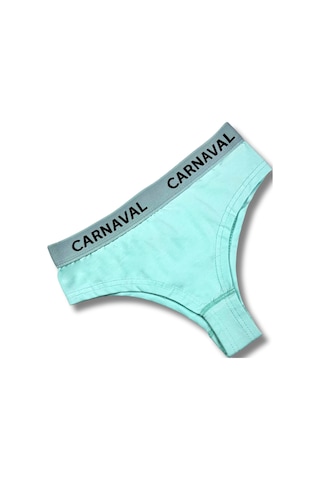 Carnaval Socks Carnaval Turkuaz Renkli Premium Kadın Brazilian Külot Çok Renkli