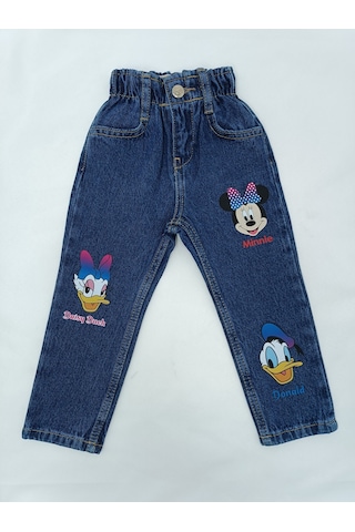 Jabber Kız Çocuk Kot Pantolon Minnie Lacivert