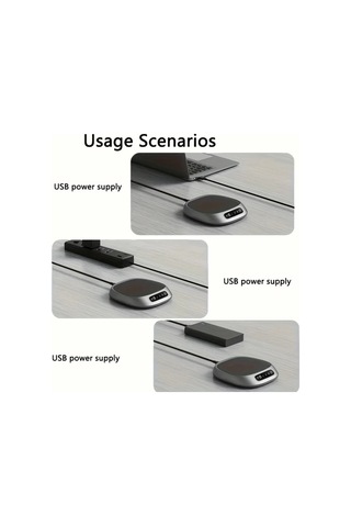 Willowhaven Gri İçecek Yalıtım Matı Kahve Fincanı Tabanı Sabit Sıcaklık Isıtıcı