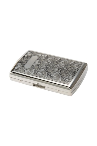 Pearl Japan Venus Metal Kısa Sigara Tabakası Arabasque Krom 12li