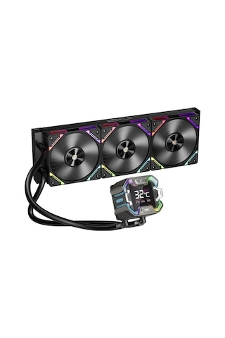 1st Player X Starship E X360e Mm Siyah Argb Dijital Ekran Am5 / Lga 1851 Işlemci Sivi Soğutucu