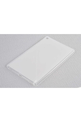 Goocamp Galaxy Tab A 10.1 2019 T510 Kılıf Uyumlu Tablet Süper Silikon Kapak-beyaz Tablet Kılıfı