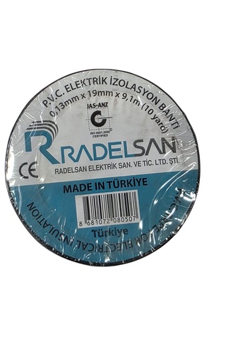 Radelsan Pvc 0,13x19x9,1 10yard Elektrik Bandı 10 Adet