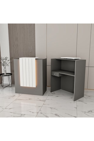 Black Rose Ledli Ve Tek Çekmeceli Karşılama Bankosu