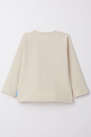 Breeze Erkek Çocuk Uzun Kollu Tişört Basic 1-4 Yaş, Krem-krem Krem