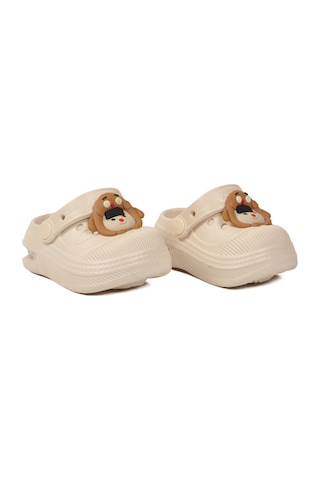 Walkway Ekru Eva Hafif Esnek Unisex Çocuk Sabo Terlik 2316 B-p