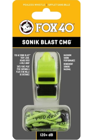 Fox 40 Sonik Blast Cmg Safety Düdük Neon/siyah - İpli 9203-3608 Çok Renkli