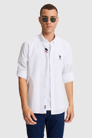 U.S. Polo Assn. U.s. Polo Assn. Erkek Beyaz Gömlek Basic 50324638-vr013