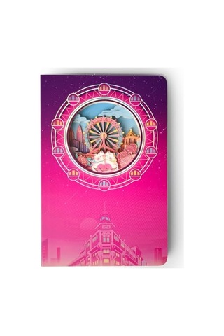 Dönme Dolap Temalı 3d Stereo Katmanlı Oyma Sayfalı Defter Ajanda Bloknot 20,8 X 14 Cm 120 Yaprak Genel