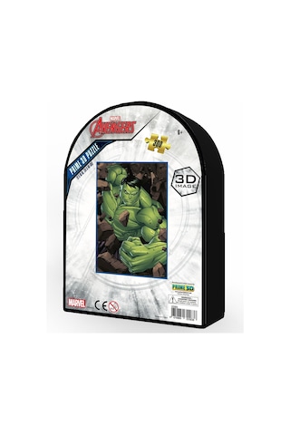 Prime 3d - The Hulk 300 Parça Puzzle 35583 - Metal Kutu
