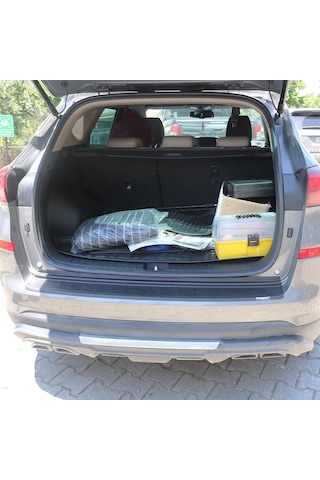 Hyundai Tucson İle Uyumlu 2018 2019 2020 Araka Tampon Üstü Eşiği Plastik