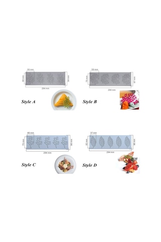 Çikolata Şablonu Pişirme Aleti Fondant Kalıp Pasta Süsleme Kenar Silikon Kalıp Pasta Dantel Kalıbı Stil F