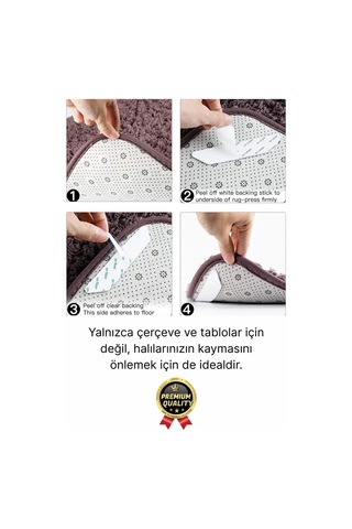 Ultra Güçlü İz Bırakmaz Çivisiz Çerçeve Tablo Asma Kendinden Yapışkanlı Siyah Cırt Bant 4 Adet