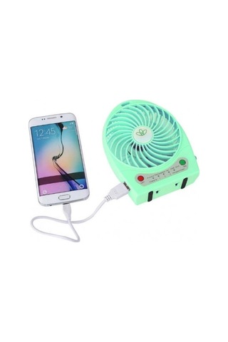 Hubrendy Cer Şarjlı Taşınabilir Mini Fan - Vantilatör