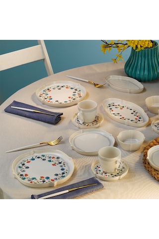 Aryıldız Lavinia 6 Kişilik 32 Parça Kahvaltı Takımı Çok Renkli