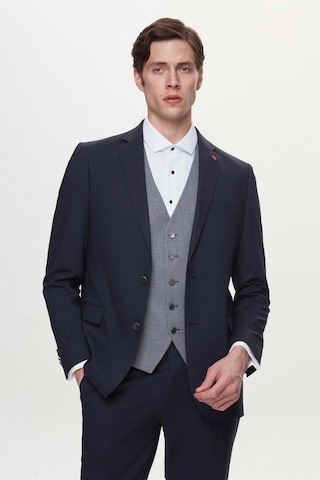 Twn Slim Fit Lacivert Armürlü Takim Elbise Kombinli 3efy5kmbn0552 Lacivert