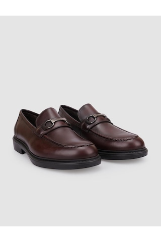 Cabani Venano %100 Hakiki Deri Kahverengi Tokalı Erkek Loafer