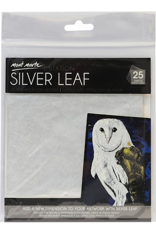 Mm Taklit Gümüş Yaprağı 14x14 Cm 25 Sayfa
