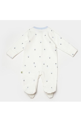 Biorganic Love Floral Yenidoğan Bebek Tulum 60791 Ekru