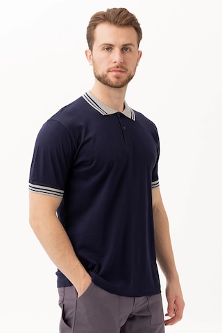 Hornet Erkek Polo Tişört Şeritli Yaka Ve Kol Detaylı Modern Tasarım Lacivert
