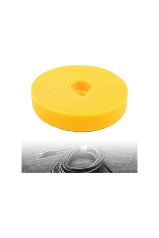 Homyl Kablo Bağları Tutucu Kordon Sarıcı Okul Ve Ev Sarı