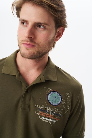 Arma Erkek Battal Büyük Beden Baskılı % 100 Pamuk Pike Polo Yaka Tişört Y29374870502 Haki