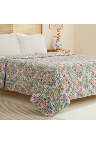 Karaca Home Luna Çok Amaçlı Çift Kişilik Yatak Örtüsü Multicolor Çok Renkli