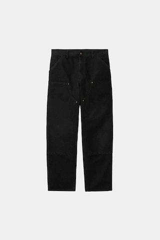 Carhartt Wıp Dayanıklı Double Knee Pant - 12oz Organik Pamuklu Iş Pantolonu, Rahat Kesim Siyah