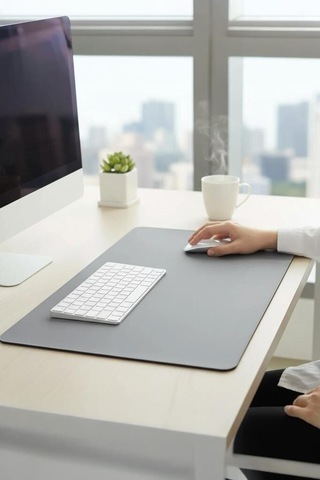 Oyuncu Klavye Fare Altlığı 1200 600mm Gri Bilgisayar Altı Ofis Gereci