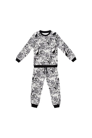 Denokids Mshb&g Çizgi Dino Erkek Çocuk Eşofman Takım Çok Renkli