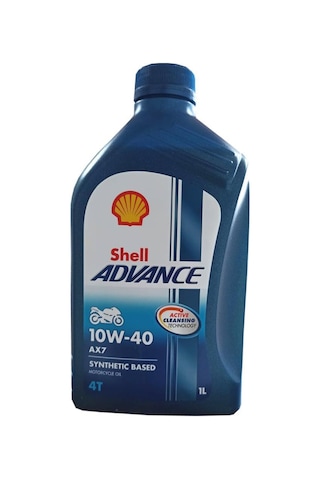Shell Advance Ax7 4t 10W-40 1 L - 4 Zamanlı Motosiklet Motor Yağ
